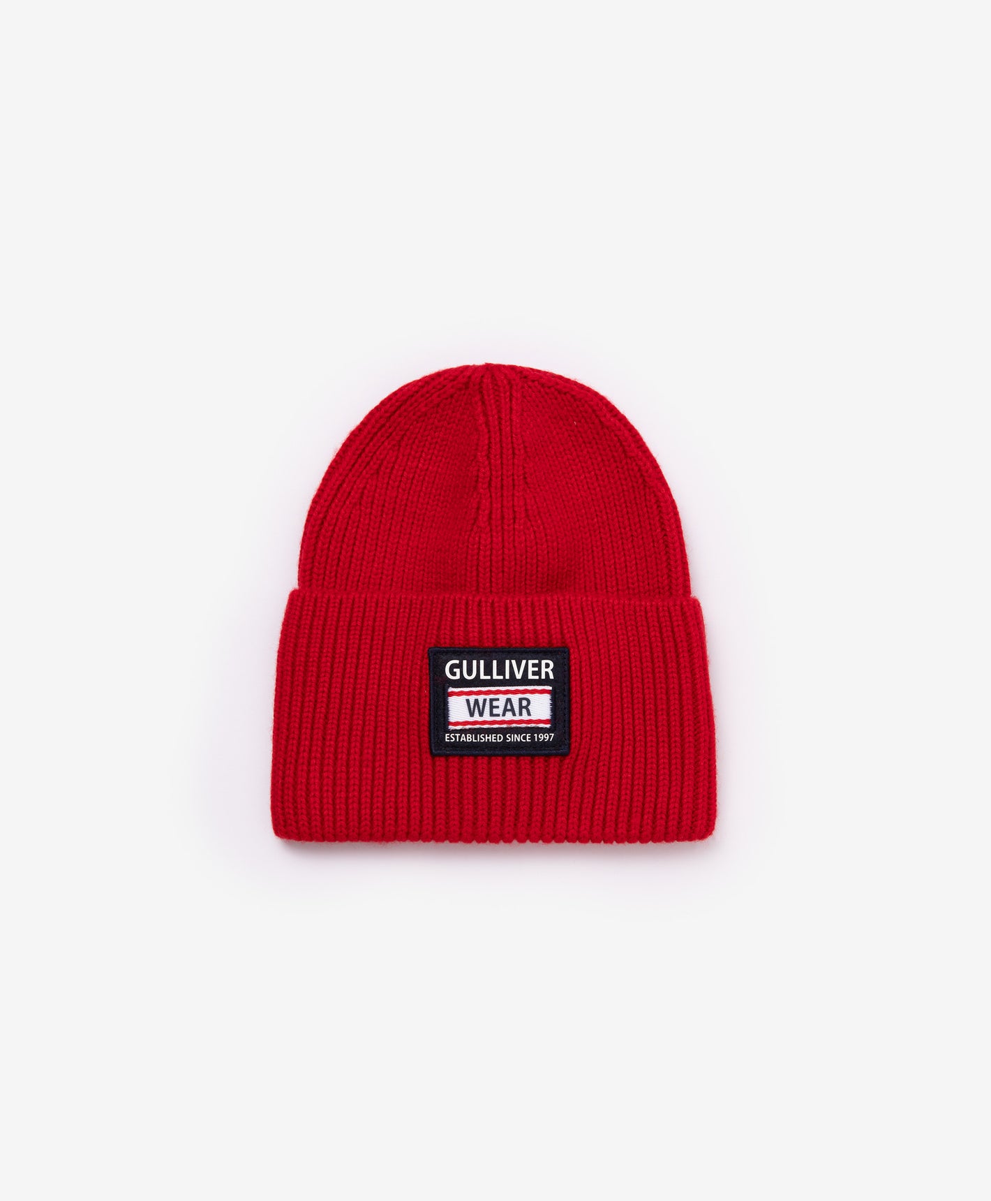 Gulliver Red Knitted Beanie Hat for Girls