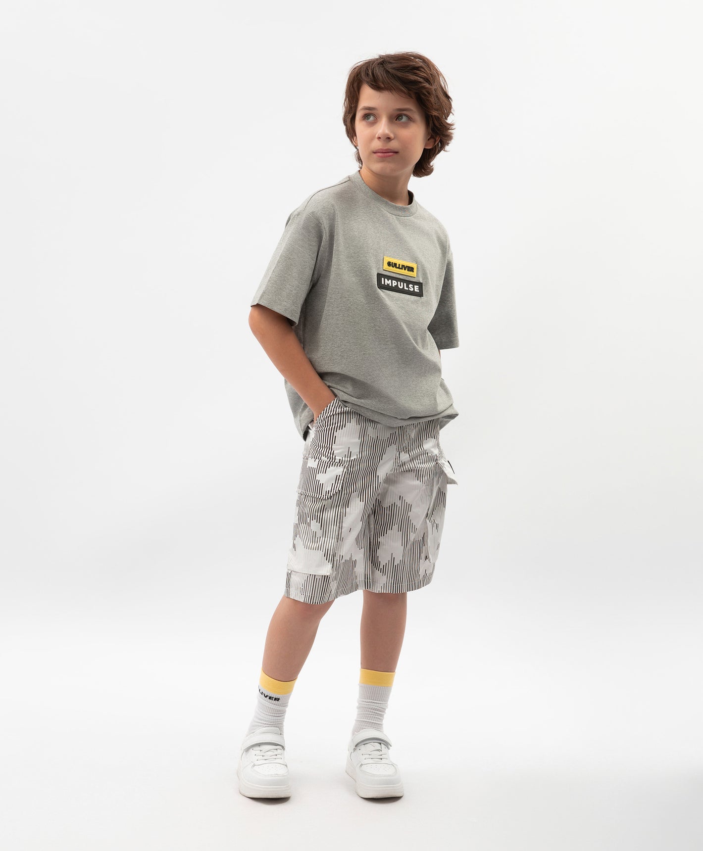 Gulliver Gray Shorts for Boys - Junior