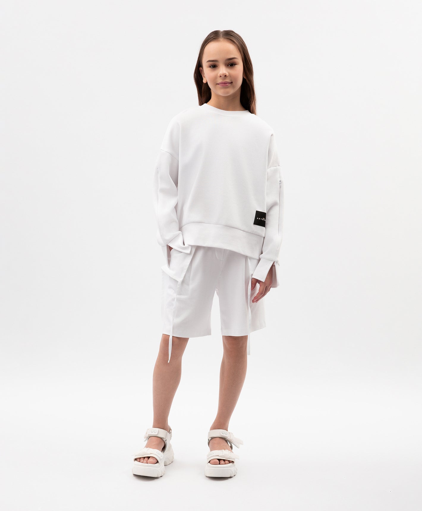 Gulliver White Sweatshirt for Girls - Junior
