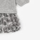 Gulliver Dress Gray for Girls Baby-Snow Leopard
