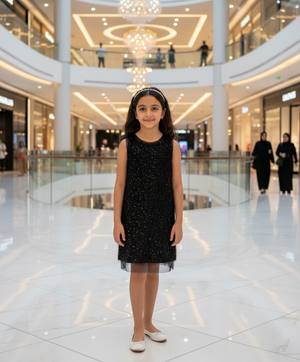 Gulliver Dress Black for Girls Junior - Rose Quartz