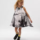 Gulliver Black And White Sundress for Girls - Mini