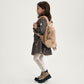 Gulliver Brown A-Line Long-Sleeve Dress with Detachable Bow for Girl Mini-Maine Coon