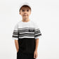 Gulliver Black and White Short Sleeve T-shirt for Boy Mini-Lighthouse