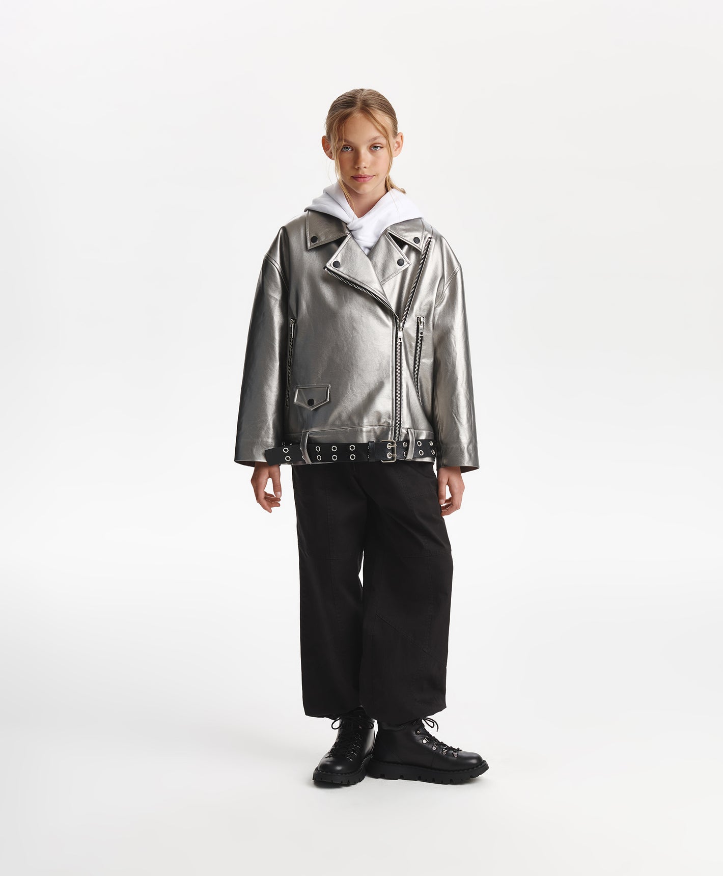 Gulliver Jacket Silver for Girls Junior-Ice