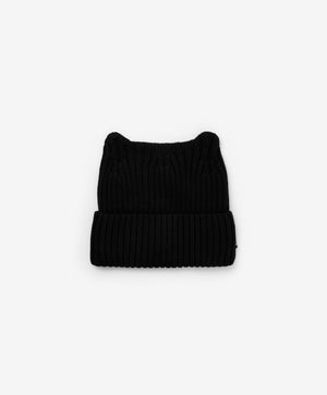 Gulliver Black Knitted Beanie for Girls