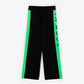 Gulliver Black Knitted Trousers with Green Side Stripes