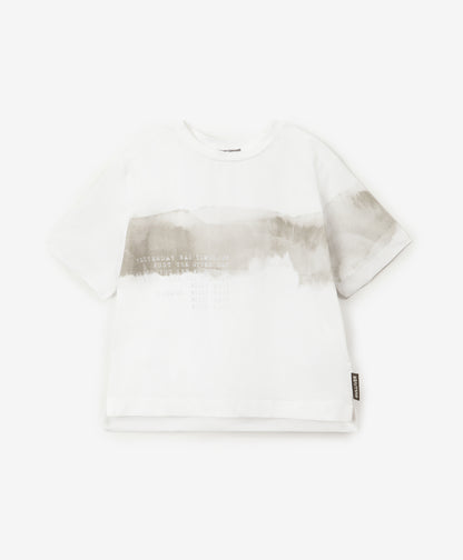 Gulliver White Short Sleeve T-shirts for Boy Mini-Expedition