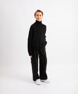 Gulliver Trousers Black for Boys Junior - Printer