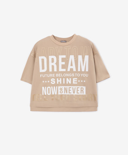 Gulliver Beige T-shirt for Girls