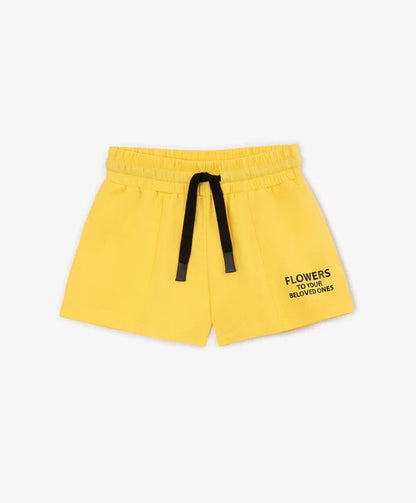 Gulliver Yellow Knit Shorts for Girls