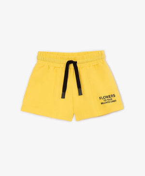 Gulliver Yellow Knit Shorts for Girls