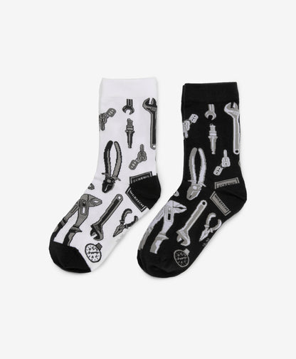 Gulliver White, dark gray Socks set of 2 pairs for Boy