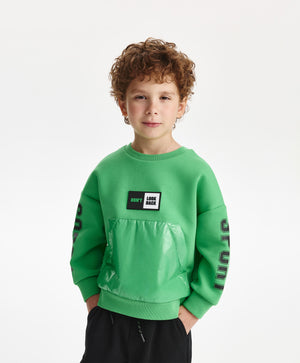 Gulliver Sweatshirt Green for Boys Mini - Drafting