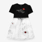 Gulliver Black Dress for Girl Mini Party-Art Object