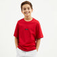 Gulliver Red Short Sleeve T-shirt for Boy Party-Art Object