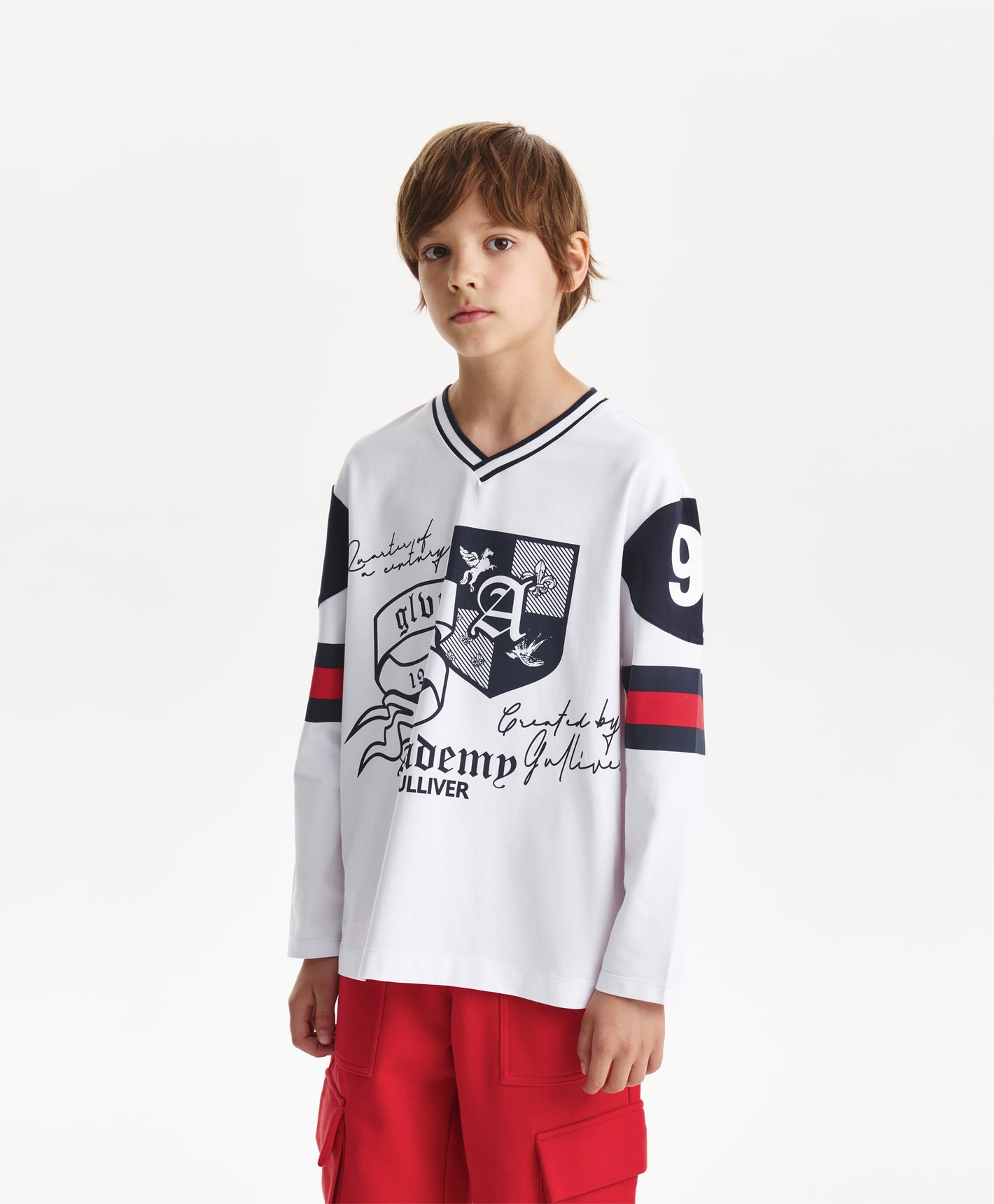 Gulliver Long sleeve t-shirt White for Boys Junior-College