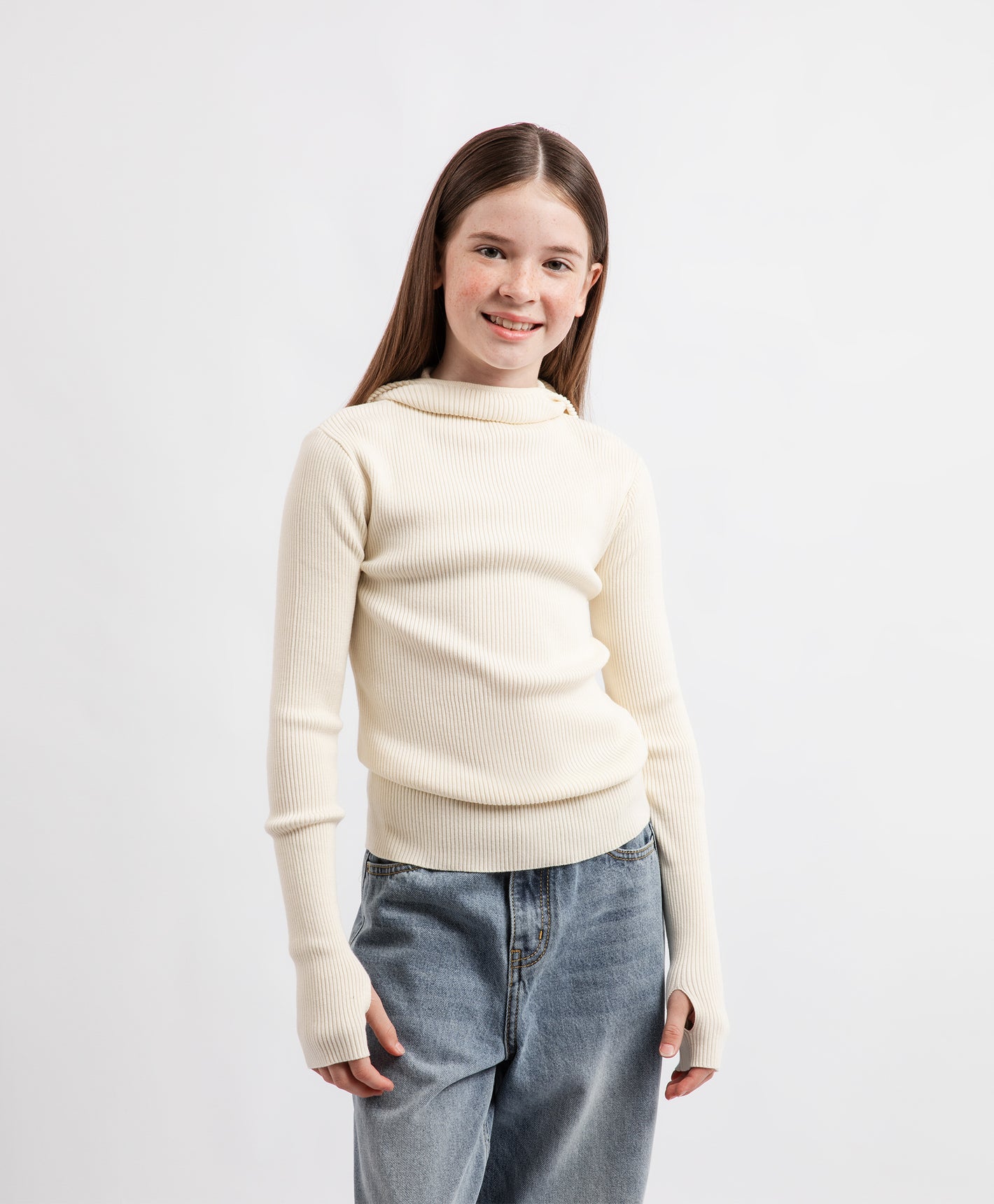 Gulliver Sweater Milky color for Girls Junior - Show Jumping