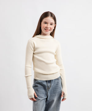 Gulliver Sweater Milky color for Girls Junior - Show Jumping