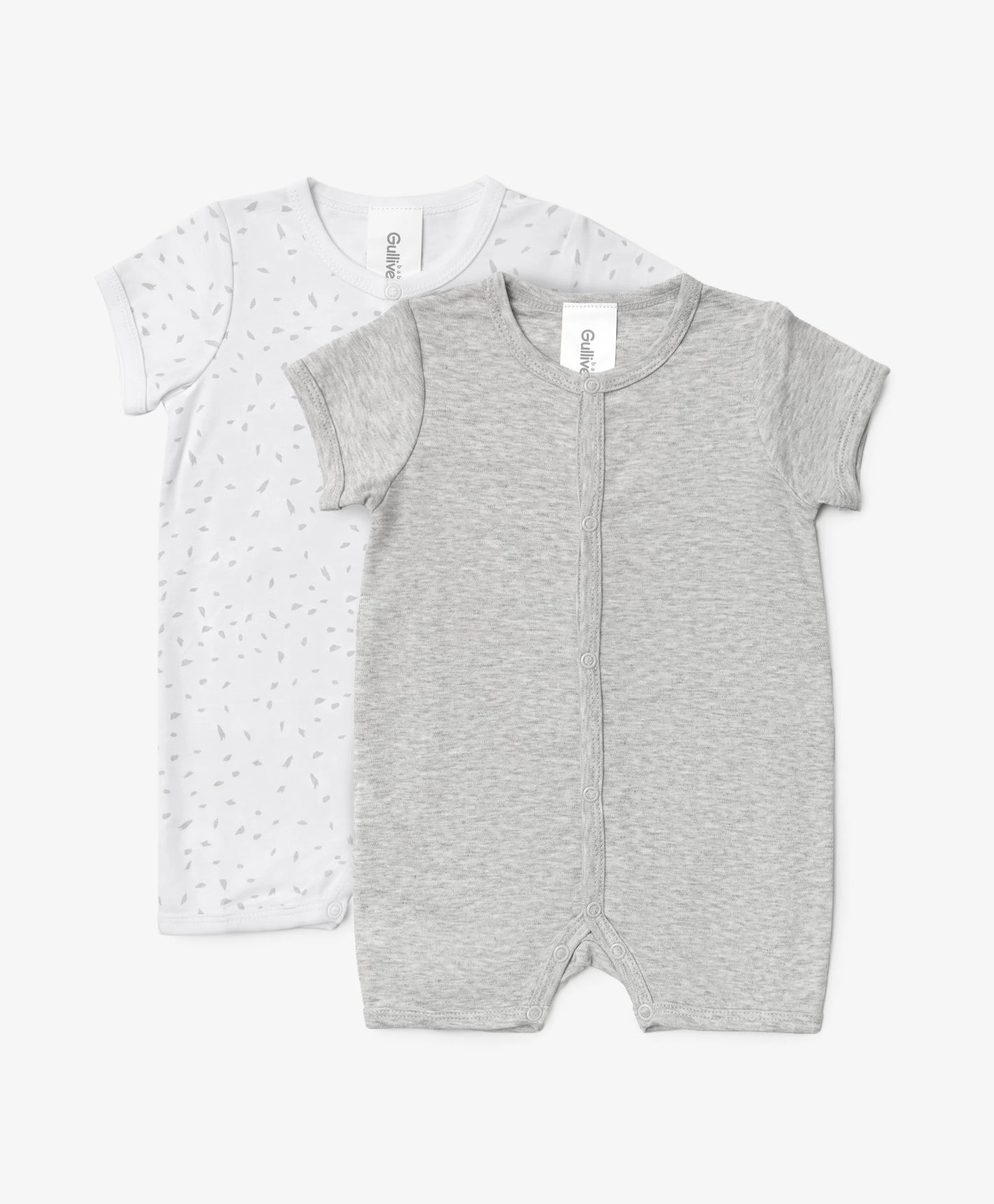 Gulliver Boys' Mercerized Knit Overalls – Set of 2, Multicolor
