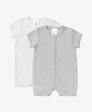 Gulliver Boys' Mercerized Knit Overalls – Set of 2, Multicolor