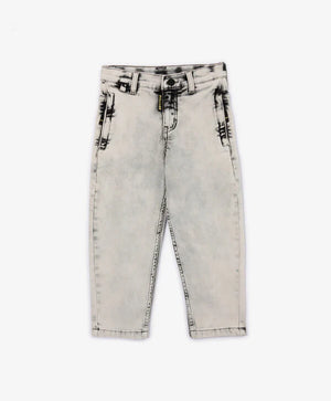Gulliver Gray Knit Denim Jeans for Boys