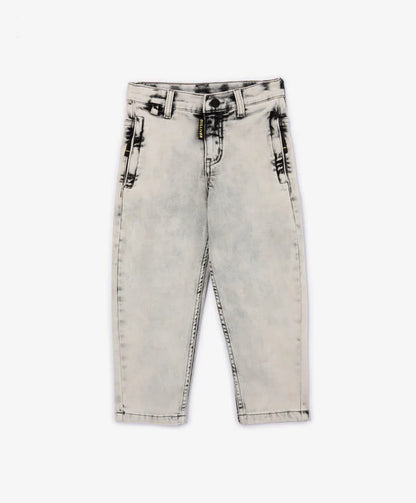 Gulliver Gray Knit Denim Jeans for Boys