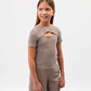 Gulliver Brown Short Sleeve T-shirt for Girl
