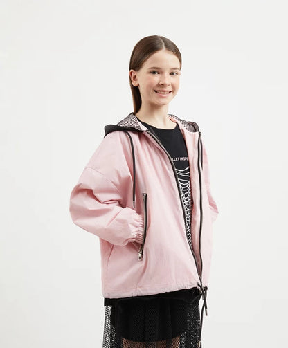 Gulliver Pink Oversized Raincoat Jacket for Girl Junior-Ballet