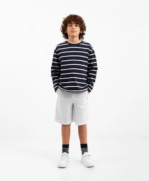Gulliver White Poplin Shorts for Boy Junior-Transit