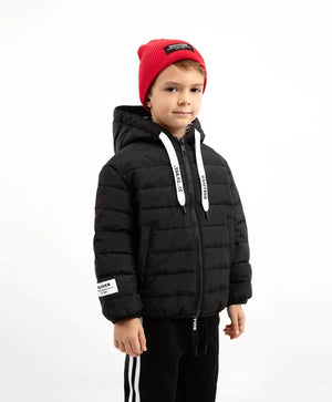 Gulliver  Black Quilted Jacket for Boy Mini-Lighthouse