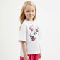 Gulliver White Short Sleeve T-shirt for Girl Mini-Smoothie