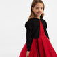 Gulliver Black Cropped Cardigan with Lurex for Girls
