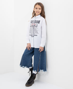 Gulliver White Blouse for Girls