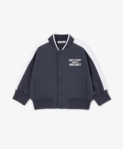 Gulliver Zip-Up Blue Sweatshirt for Baby Boys