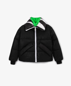Gulliver Black Quilted Mid-Season Jacket with Synthetic Insulation