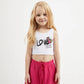 Gulliver White Crop Tank Top for Girl Mini-Smoothie