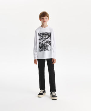 Gulliver Trousers Black for Boys Junior - Printer