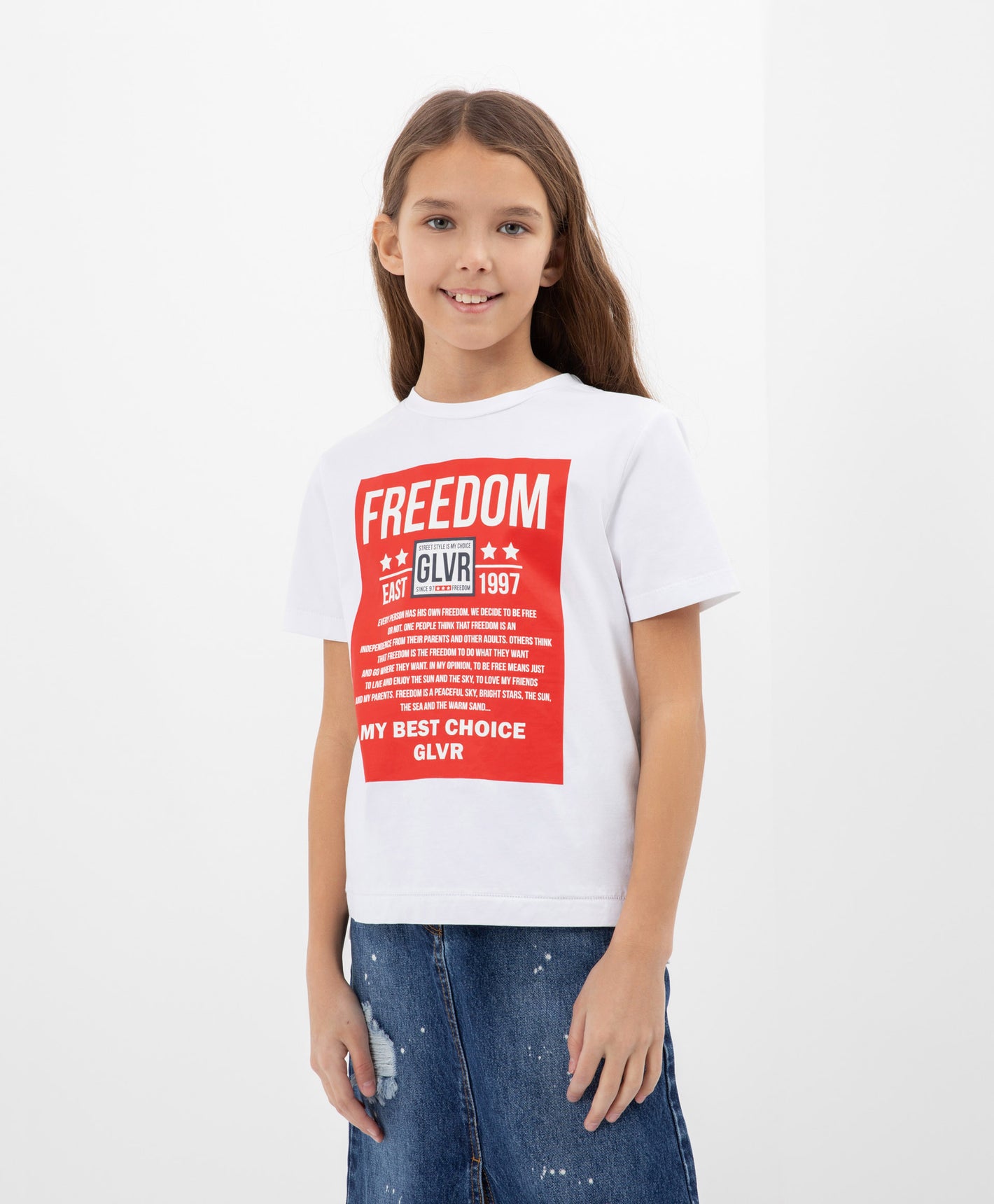 Gulliver White T-shirt for Girl