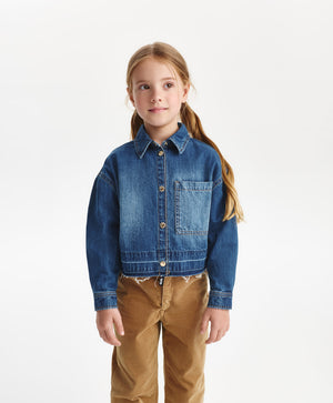 Gulliver Denim shirt Blue for Girls Mini - Irbis