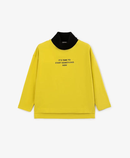 Gulliver Mustard Knit Turtleneck for Boys
