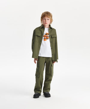 Gulliver Trousers Khaki for Boys Junior-Viaduct