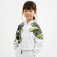 Gulliver White Zip up Hoodies for Girl Mini-Ecuador