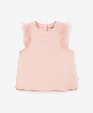 Gulliver Pink Short Sleeve T-shirt for Girl Baby-Pointe Shoes