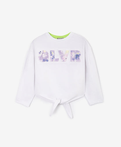 Gulliver White Longsleeve t-shirt for Girls