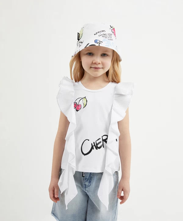 Gulliver White Tank Top for Girl Mini-Smoothie