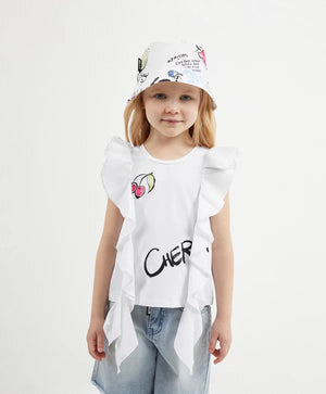 Gulliver White Tank Top for Girl Mini-Smoothie