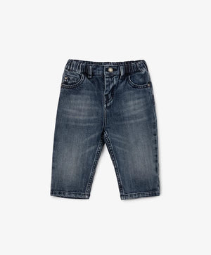 Gulliver Straight-Leg Blue Jeans with Elastic Waist for Boy Baby-Africa