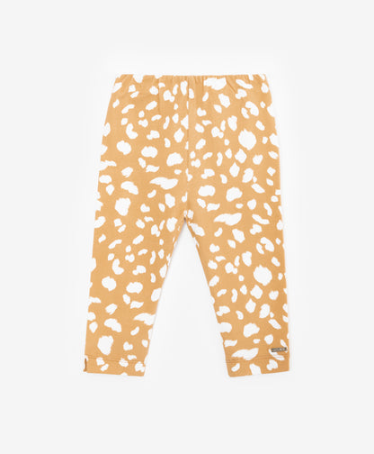 Gulliver Beige Leggings for Baby Girls