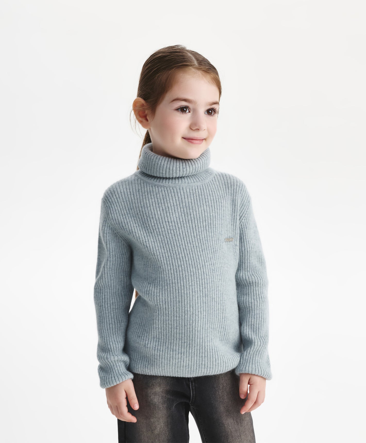 Gulliver Turtleneck Gray for Girls Mini - Polar Owl